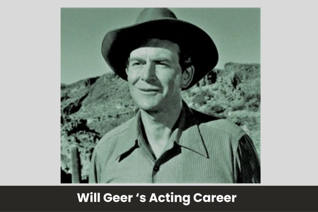 Will Geer acting career